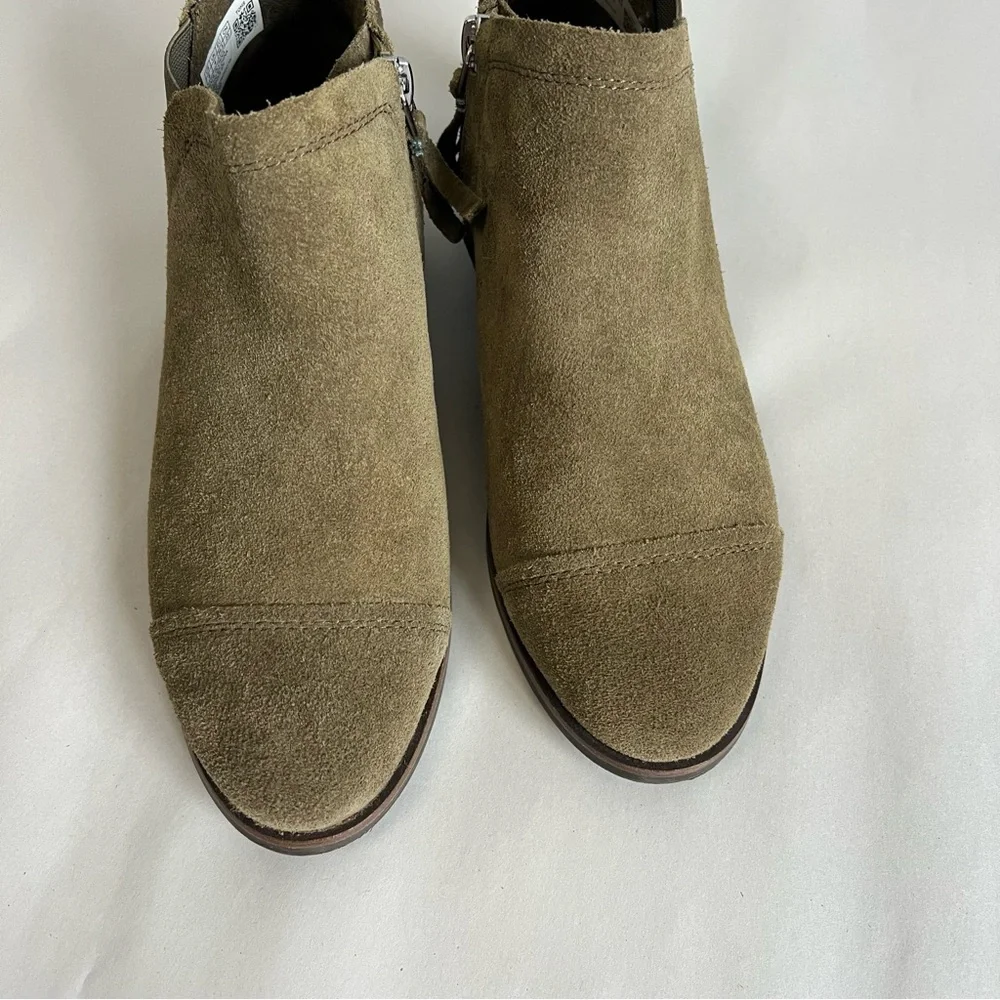 Toms Reese Suede Ankle Bootie Size 6 - Picture 3 of 12